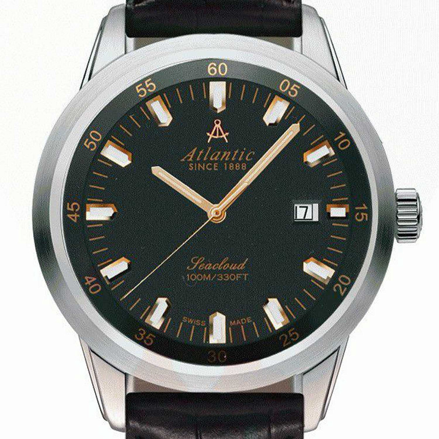 Часы Atlantic Seacloud 73360.41.61R — кварцевые, сталь металл