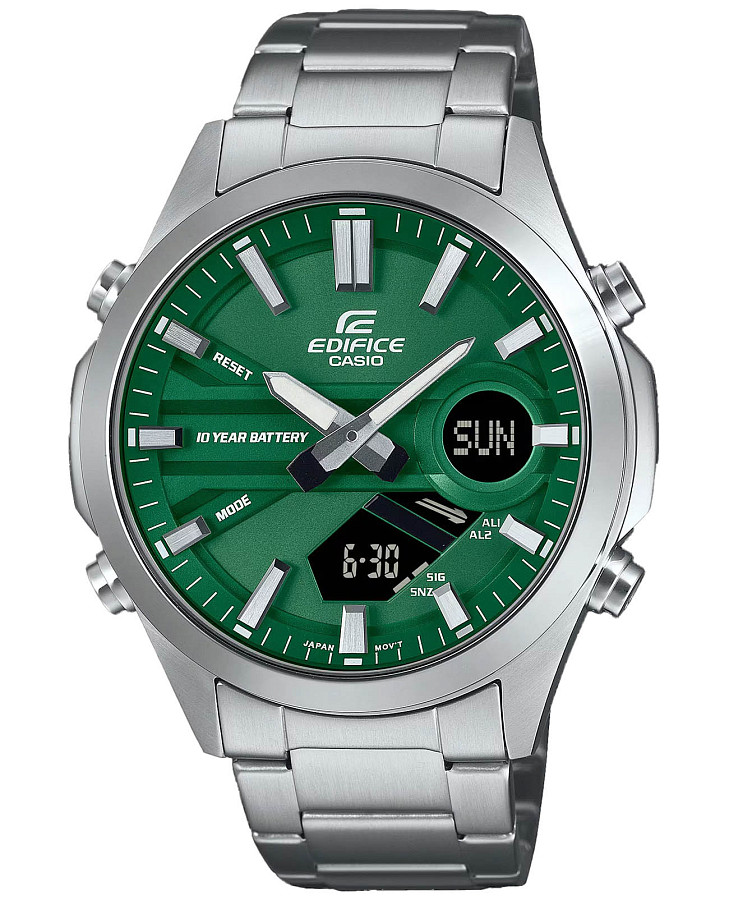 Часы Casio Edifice EFV-C120D-3A — мужские, зеленый
