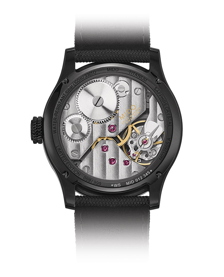 Часы Mido Multifort Mechanical Skeleton M032.605.47.410.00 — механические, титан