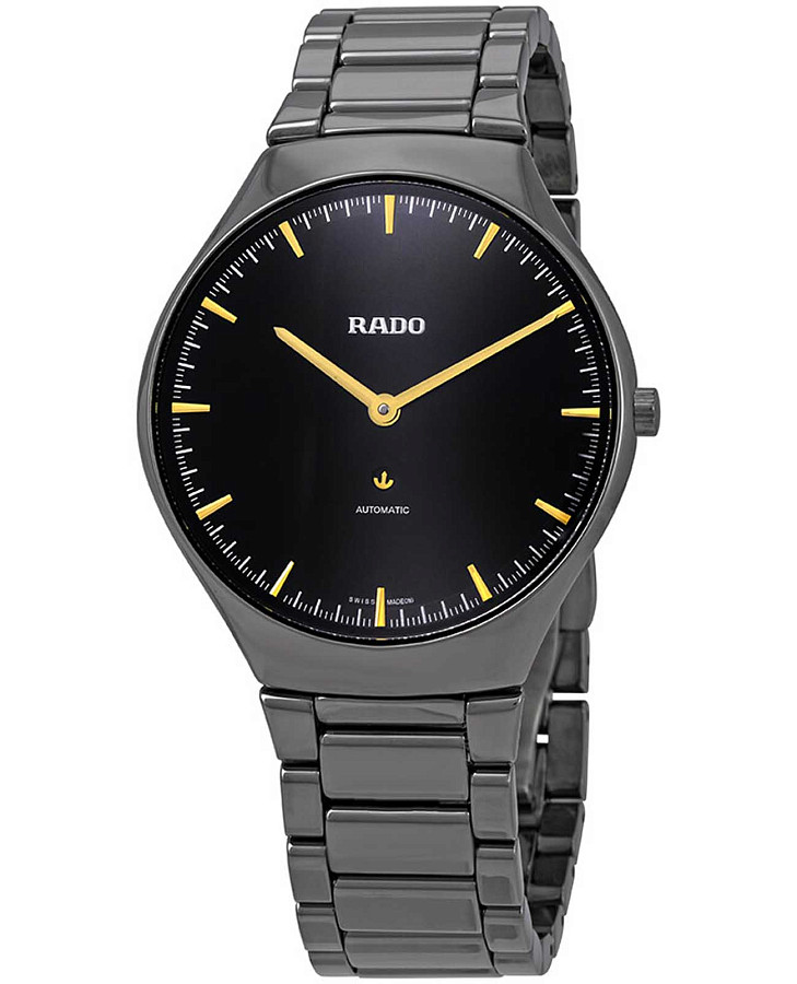Часы Rado True Thinline Automatic R27972162 — высокотехнологичная плазменная керамика, мужские