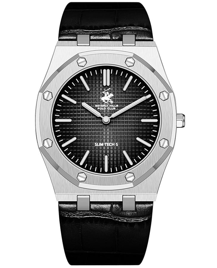 Часы Beverly Hills Polo Club Slim Tech Quartz Gents BP3924X.351 — мужские, черный