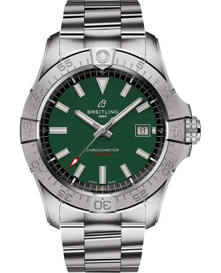 Часы Breitling Avenger Automatic 42 A17328101L1A1 — мужские, зеленый