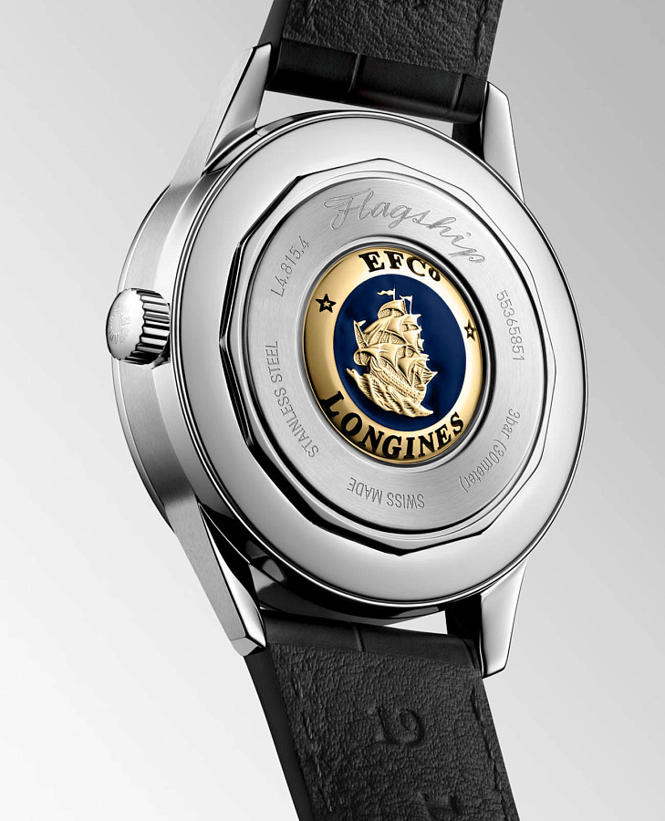 Часы Longines Flagship Heritage L4.815.4.02.2 — механические, металл сталь