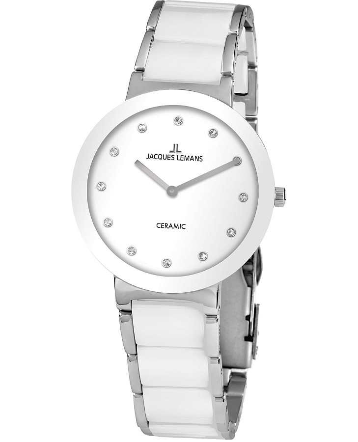 Часы Jacques Lemans High Tech Ceramic 42-7H — женские, белый