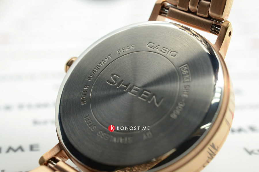 Часы Casio Sheen SHE-3066PG-4AUEF — Япония, кварцевые