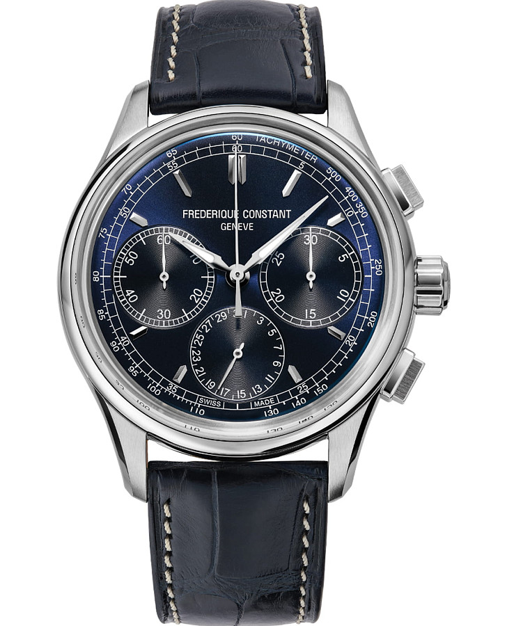 Часы Frederique Constant Flyback Chronograph Manufacture FC-760N4H6 — мужские, синий