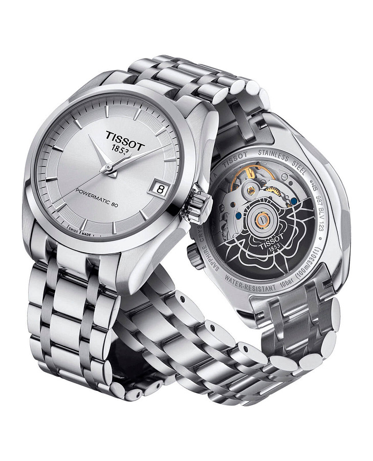 Часы Tissot Couturier Powermati 80 Lady T035.207.11.031.00 — сталь металл, Швейцария