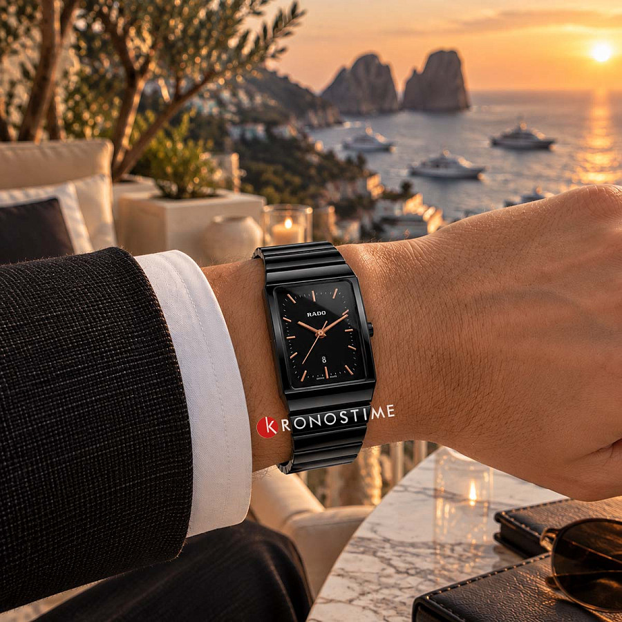 Часы Rado Ceramica R21700162 — черный, керамика