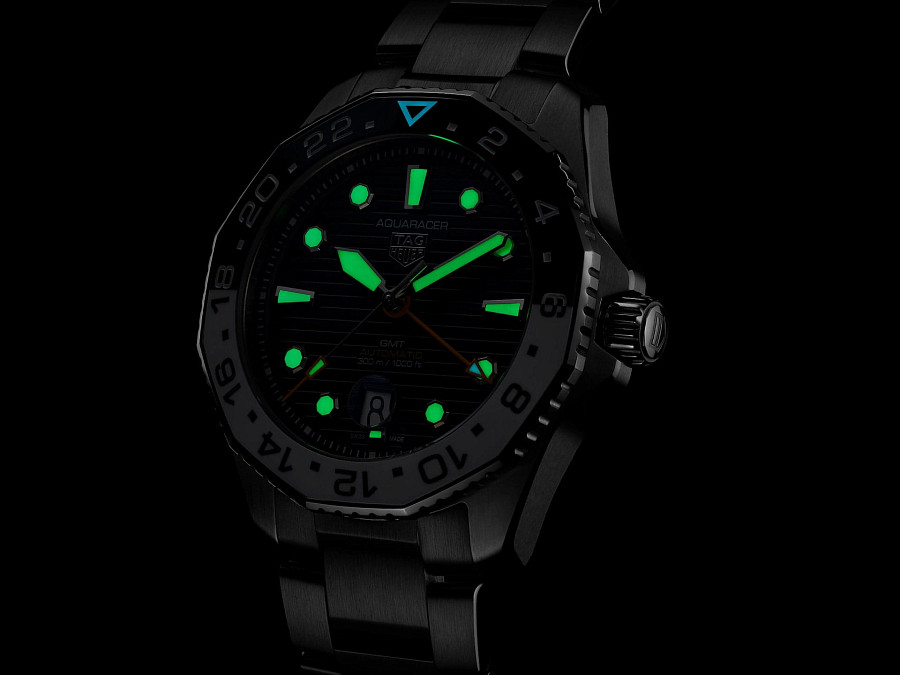 Часы TAG Heuer Aquaracer Professional 300 GMT WBP2010.BA0632 — нержавеющая сталь, мужские