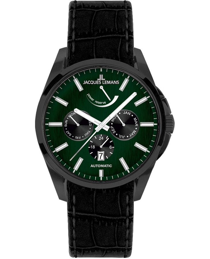 Часы Jacques Lemans Derby 1-2204J — мужские, зеленый