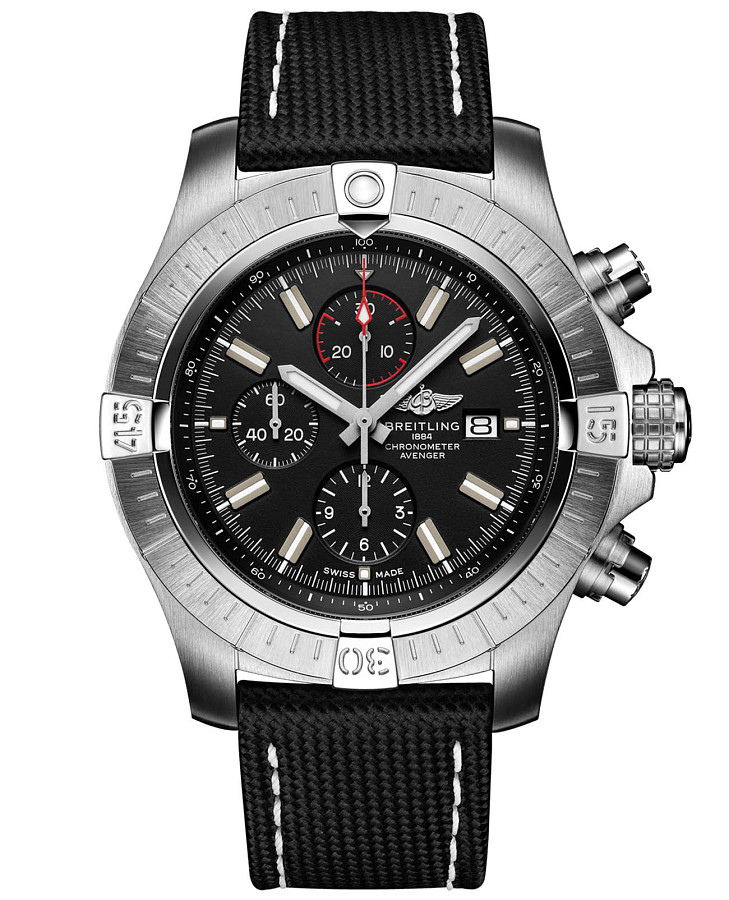 Часы Breitling Super Avenger Chronograph 48 A13375101B1X1 — мужские, черный
