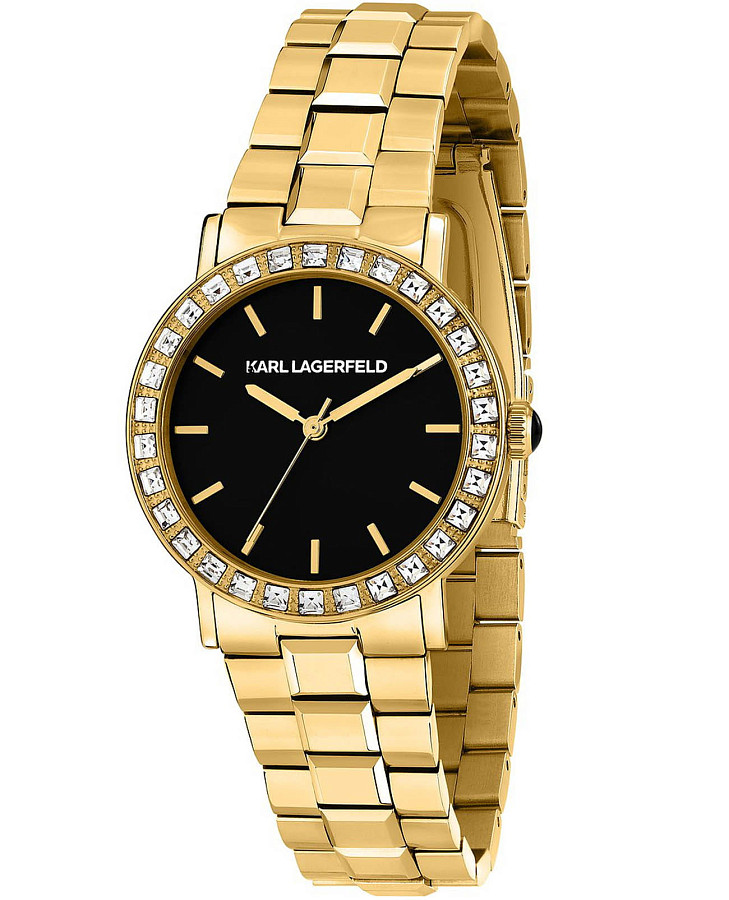 Часы Karl Lagerfeld Crystals R0553100508 — женские, черный