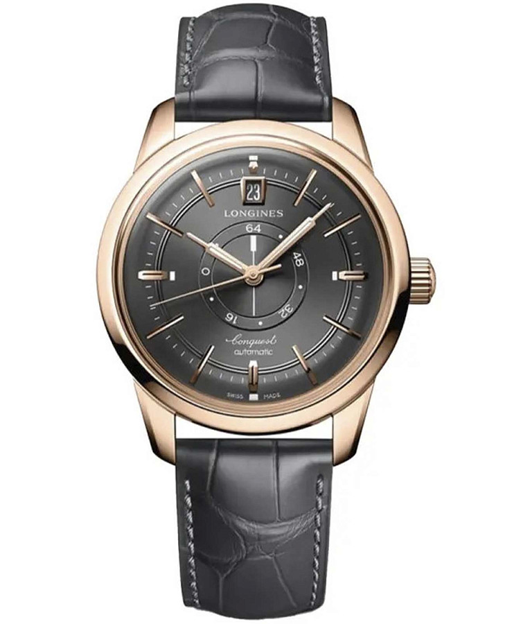 Часы Longines Heritage L1.648.8.62.2 — мужские, серый