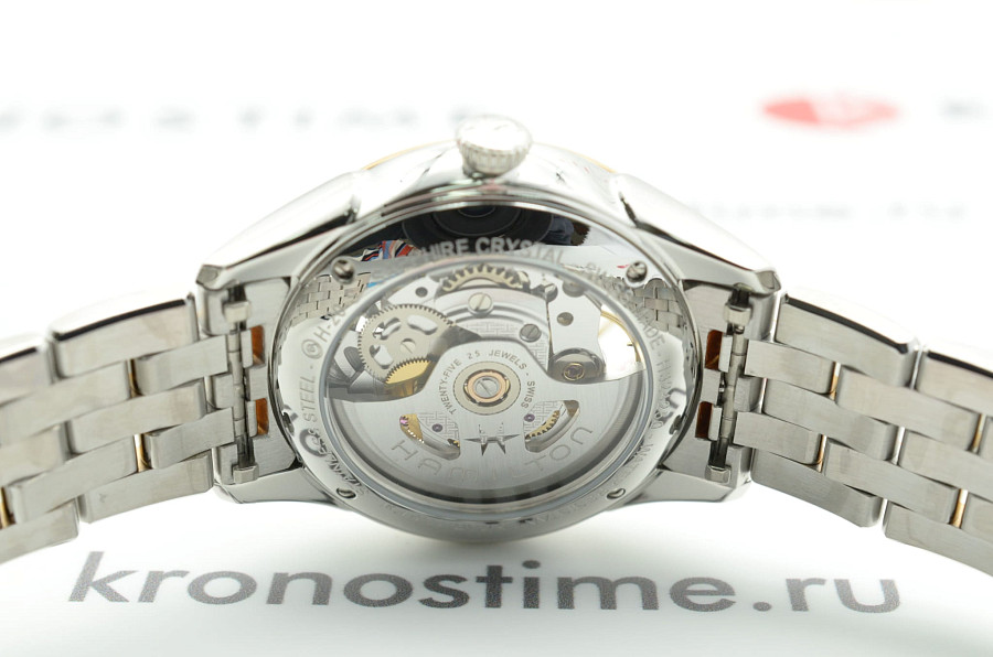 Часы Hamilton Jazzmaster Skeleton Lady Auto H32425251 — нержавеющая сталь, женские