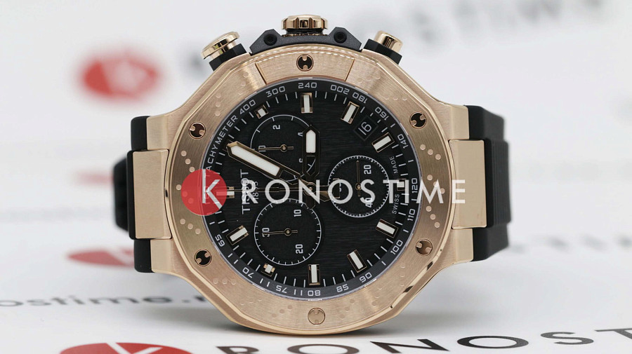 Часы Tissot T-Race Chronograph T141.417.37.051.00 — мужские, силикон