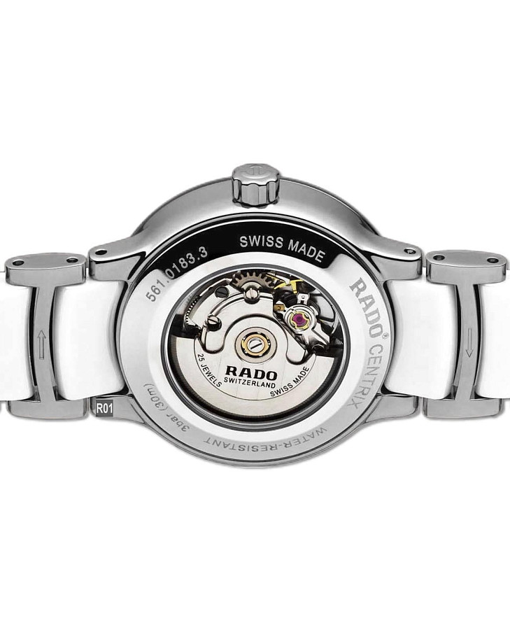 Часы Rado Centrix Automatic Diamonds R30027902 — механические, металл сталь