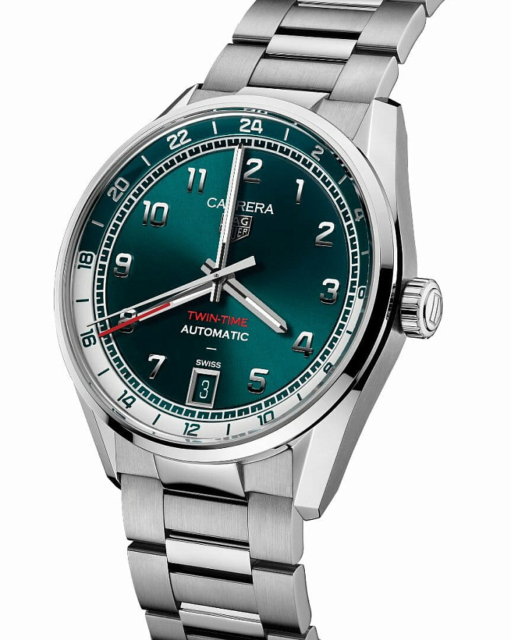 Часы TAG Heuer Carrera Date Twin-Time WDA2114.BA0043 — механические, сталь металл