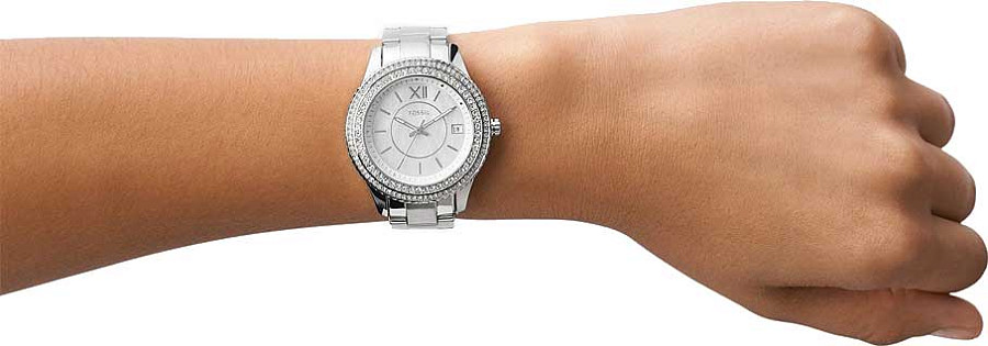 Часы Fossil Stella ES5130 — перламутровый, металл сталь