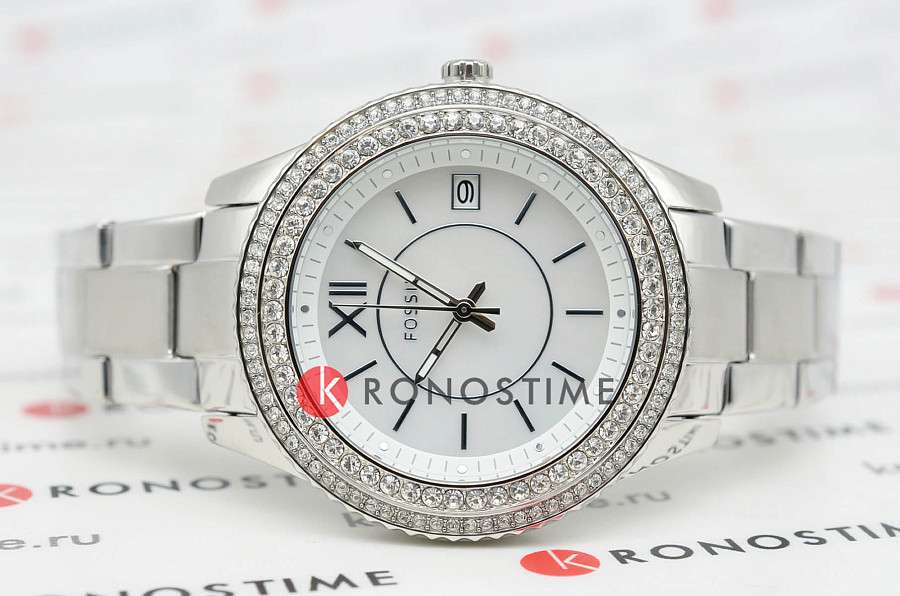 Часы Fossil Stella ES5130 — кварцевые, металл сталь