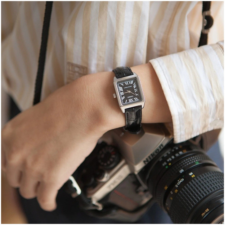 Часы Casio Collection LTP-V007L-1B — кварцевые, металл сталь