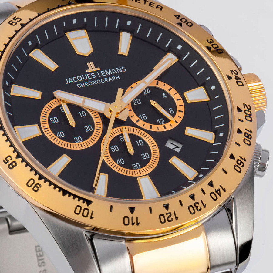 Часы Jacques Lemans Sport 1-2140H — металл сталь, Австрия