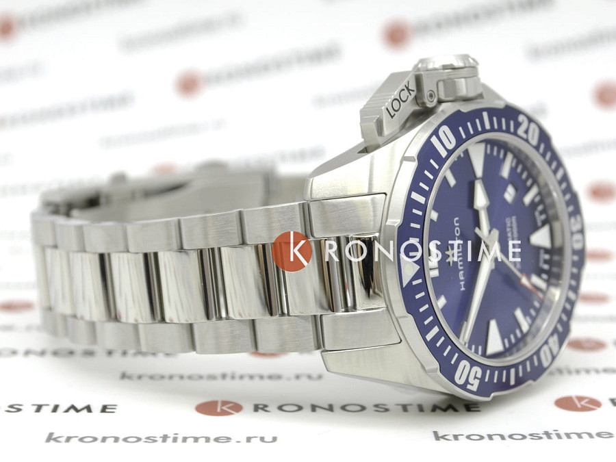Часы Hamilton Khaki Navy Frogman H77705145 — металл сталь, Швейцария