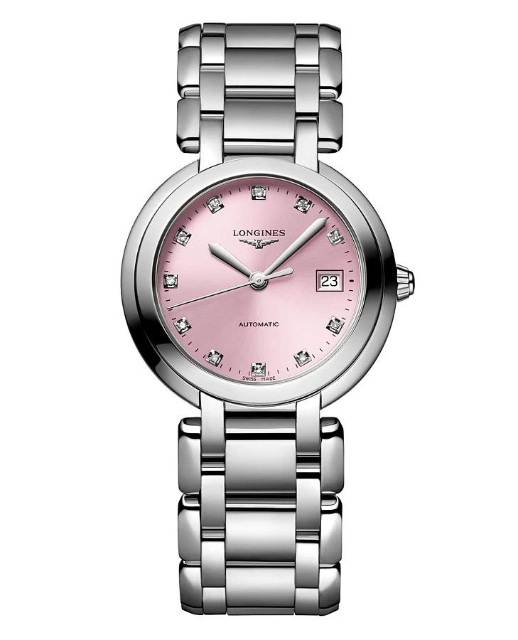 Часы Longines PrimaLuna L8.113.4.99.6 — женские, розовый