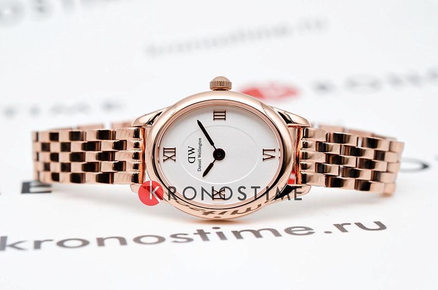 Часы Daniel Wellington Ophelia Mini Rose Gold DW00100805 — кварцевые, металл сталь