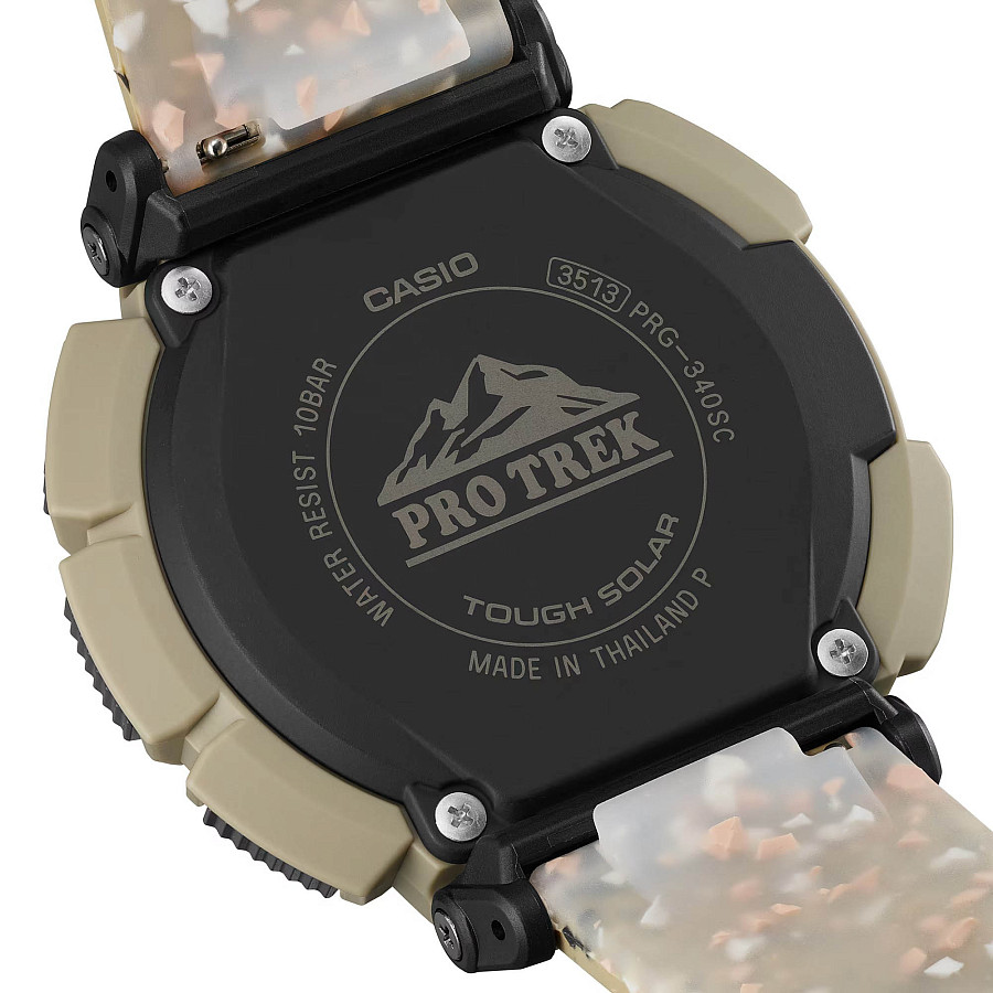 Часы Casio Pro Trek PRG-340SC-5DR (PRG-340SC-5) — мужские, силикон