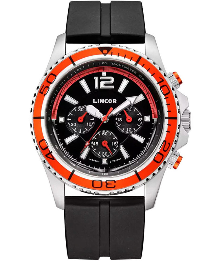 Часы Lincor UNI 1165S0L4 — мужские, черный