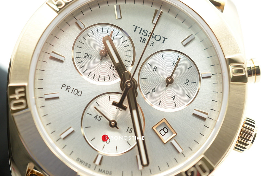 Часы Tissot PR 100 Sport Chic Chronograph T101.917.33.031.00 — Швейцария, кварцевые