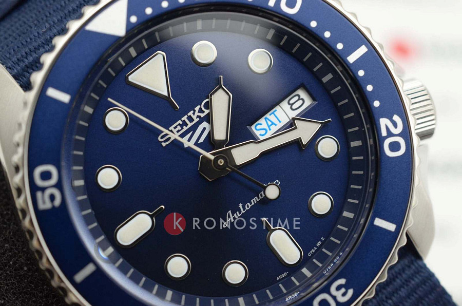 Часы Seiko 5 Sports SRPD51K2 — синий, механические