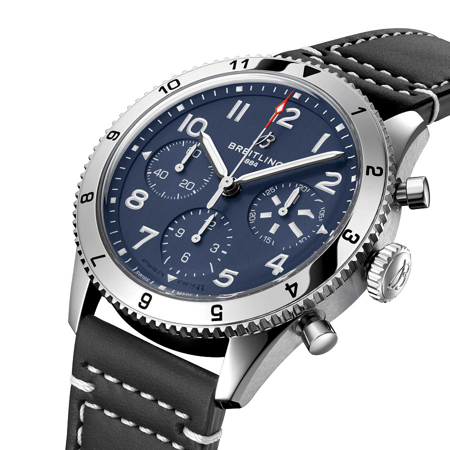 Часы Breitling Classic Avi Chronograph 42 Tribute To Vought F4U Corsair A233801A1C1X1 — механические, сталь металл