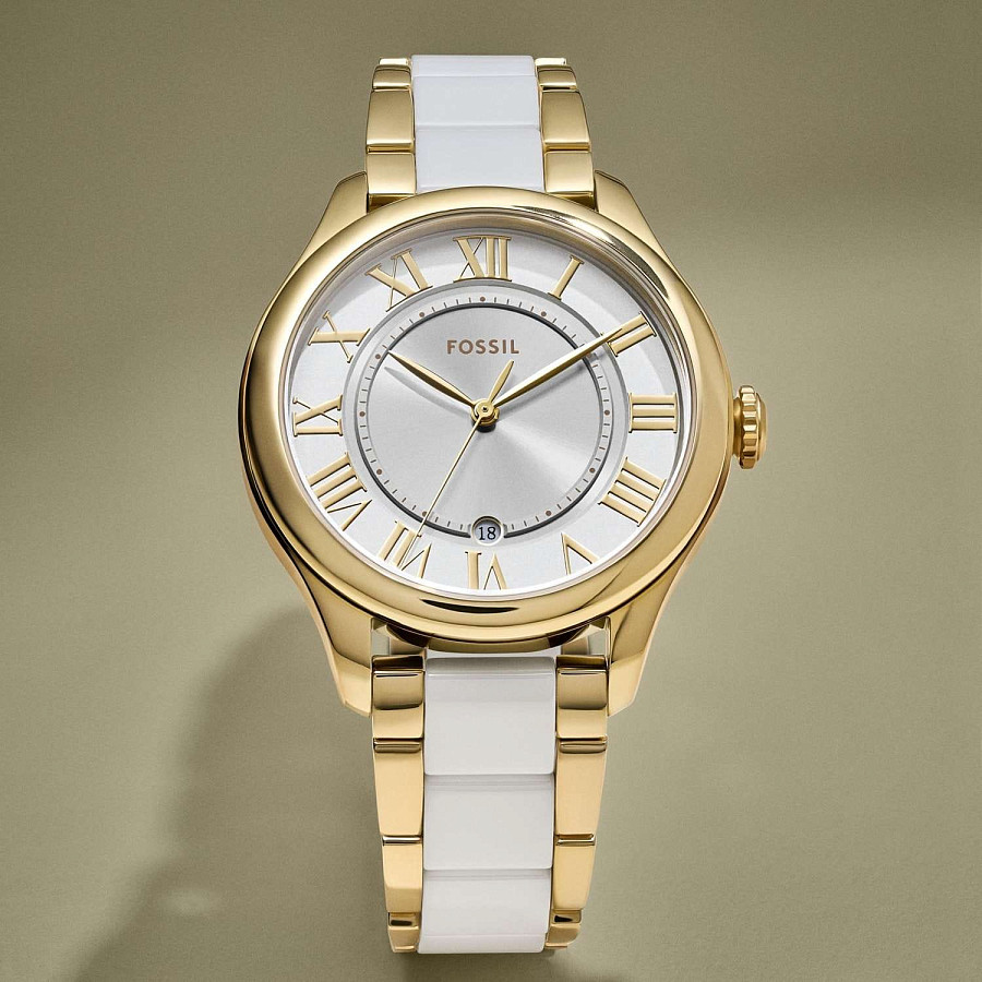 Часы Fossil CE1131 — кварцевые, металл сталь