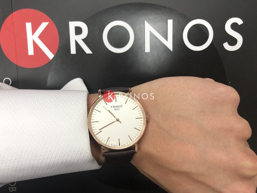 Часы Tissot Everytime Large T109.610.36.031.00 — мужские, кожаный