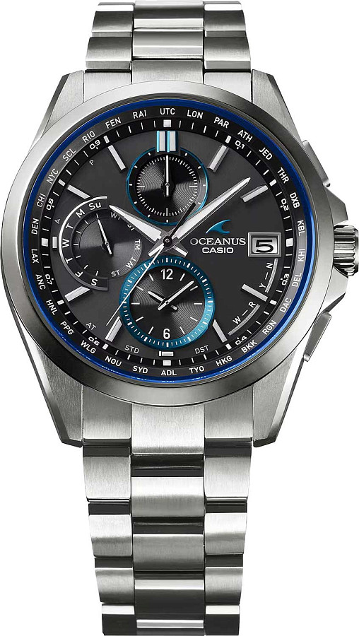 Часы Casio Oceanus OCW-T2600-1A — черный, титан