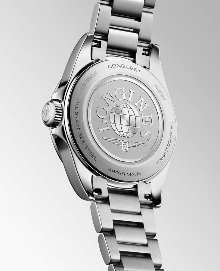 Часы Longines Conquest 30 mm L3.350.4.87.6 — кварцевые, сталь металл