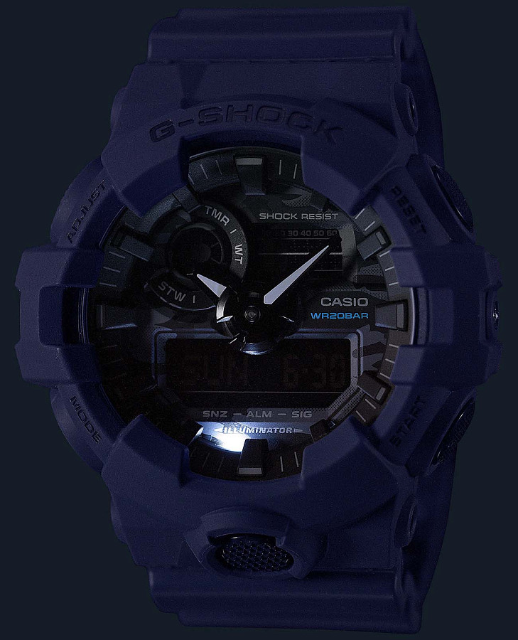 Часы Casio G-Shock GA-700CA-2ADR (GA-700CA-2A) — электронные, пластик