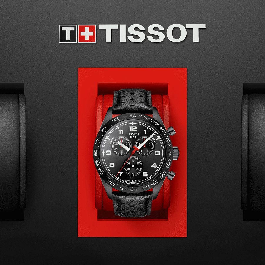 Часы Tissot PRS 516 Chronograph T131.617.36.052.00 — мужские, кожаный
