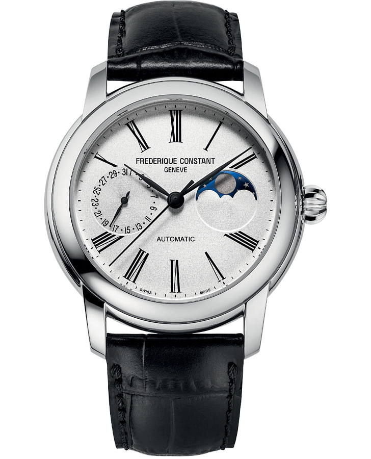 Часы Frederique Constant Classic Moonphase Manufacture FC-712MS4H6 — мужские, белый