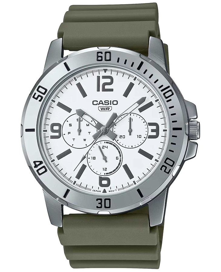 Часы Casio Collection MTP-VD300-3B — мужские, белый