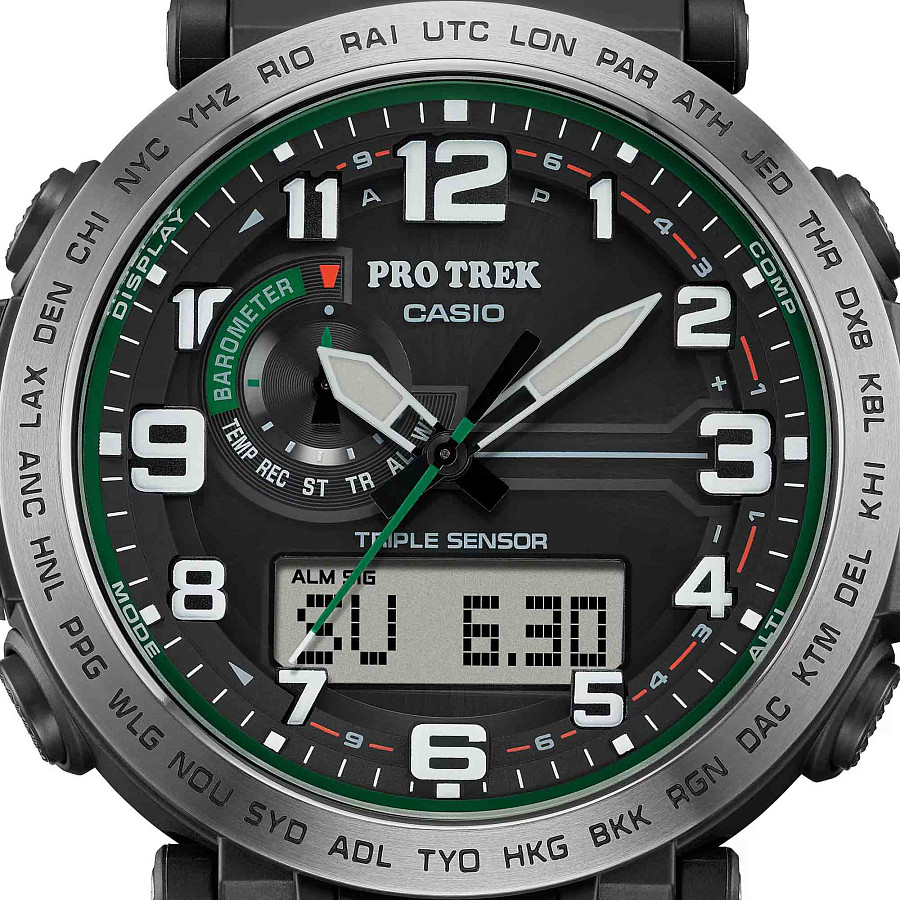 Часы Casio Pro Trek PRG-601-1DR (PRG-601-1) — пластик металл сталь, Япония