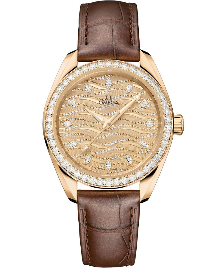 Часы Omega Seamaster Aqua Terra 220.58.34.20.99.008 — женские, золотой