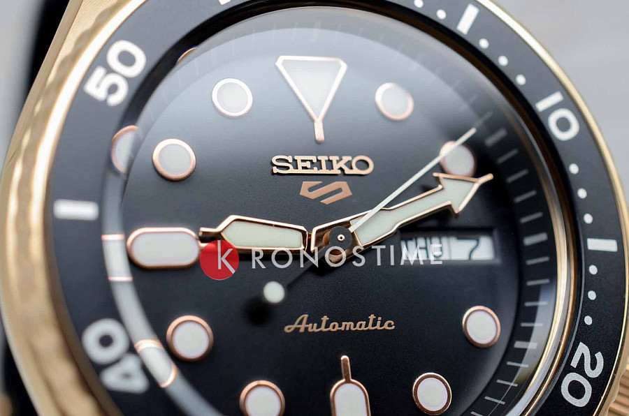 Часы Seiko 5 Sports SRPD76K1 — кожа + силикон, мужские
