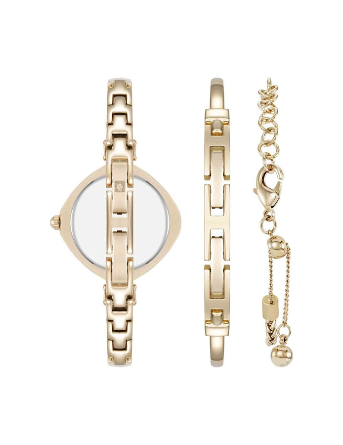Часы Anne Klein Box Set 5228GPST — кварцевые, металл сталь