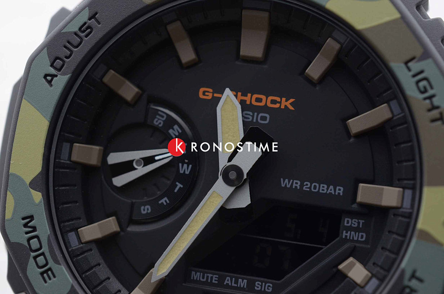 Часы Casio G-Shock GA-2100SU-1A — электронные, Япония, мужские