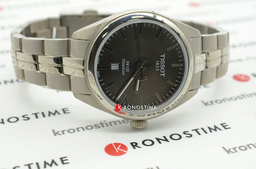 Часы Tissot PR 100 Titanium Quartz Lady T101.210.44.061.00 — титановый, женские