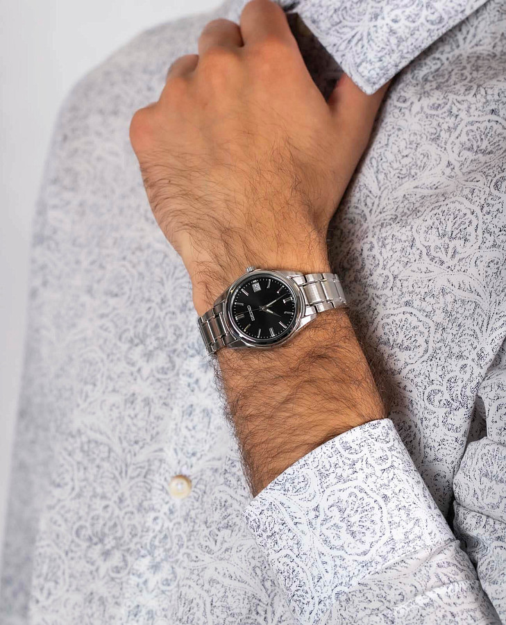 Часы Seiko Conceptual Series Dress SUR319P1 — черный, сталь металл