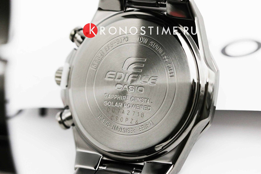 Часы Casio Edifice EFS-S570DC-1A — мужские, серый
