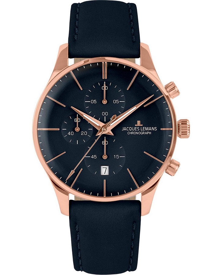 Часы Jacques Lemans London 1-2163F — мужские, синий